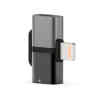 Adaptador mini dual carga y audio para Iphone ST02 PLATEADO | Wi-510795 – WIWU