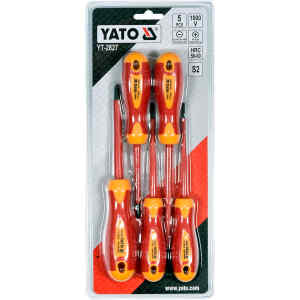 Desarmadores Insulado DVE 5pcs | YT-2827 – YATO