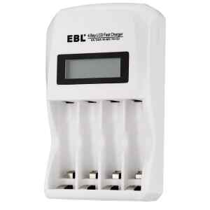Cargador Smart p/4 Baterias AA,AAA, NI-MH, NI-CD (no incluye baterias) | EBL