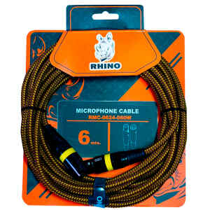 Cable Microfono RMC 0624 060 XLR XLR 6M C37 Seda Brown | RHINO