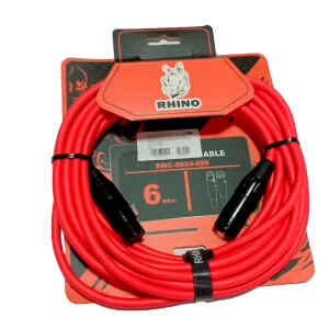 Cable Microfono RMC 0624 059 XLR XLR 6M Red | RHINO