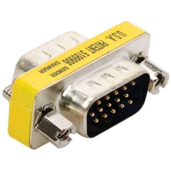 Adaptador De Union Macho A Macho Db15H Xvga