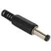 Plug 2.5 Mm Invertido Plastico Negro