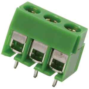 Terminal C/3 Tornillos P/C. Impreso Chica Verde