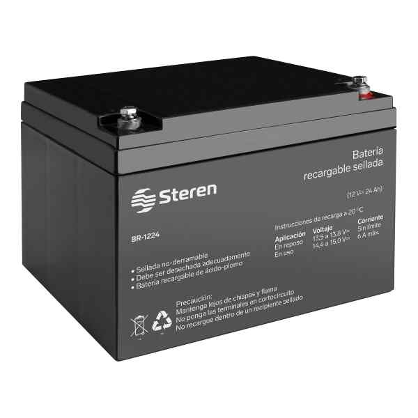 Bateria Recargable Sellada Acido-Plomo 12V 24Ah