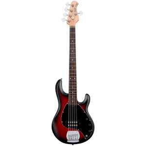 Bajo In Ruby Red Burst Satin 5 Strings | RAY5-RRBS-R1 – STERLING STINGRAY5