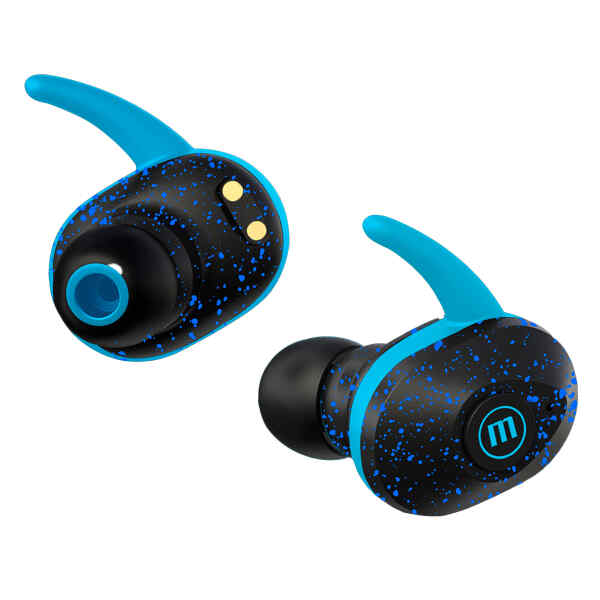 Audifonos EB-BTMINI BT Mini Duo Tws Earbuds Blue Splatter | MAXELL