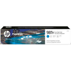 Cartucho de Tinta 981Y cian original PageWide para PageWide Enterprise Color MFP 586, PageWide Managed Color E55650 | HP