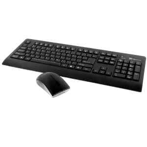 Kit de Teclado y Mouse English Wireless USB Black water resistant | Klip Xtreme