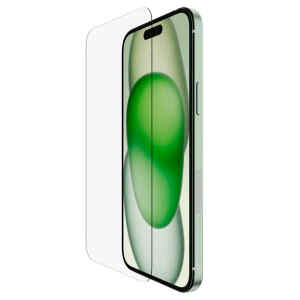 Protector de pantalla ScreenForce tempered glass, treated cristal para iPhone 15 Plus | Belkin