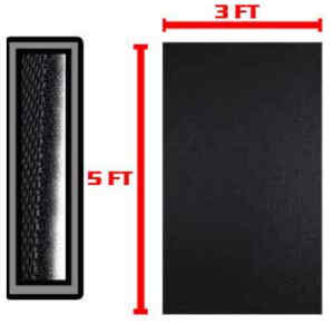 Rejilla para Bocina con Esponja 3×5 Negro | N.A.