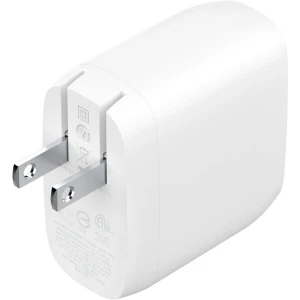 Adaptador de corriente tecnologia PPS 60 vatios 2.7A Fast Charge (2 USB-C) blanco | Belkin