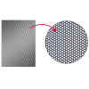 Rejilla para Bocina 2×4 1.2mm Hexagonal Negro | GR-24HCB – N.A.