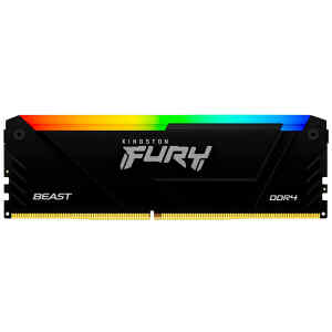 Memoria DDR4  FURY Beast RGB modulo 16GB DIMM de 288 contactos negro | Kingston