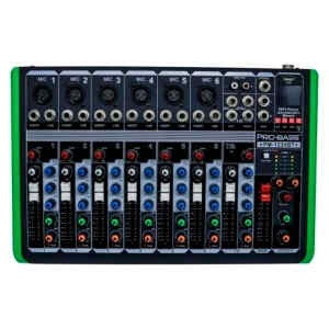 Consola 12 Canales USB/MP3/BT/FX/48V | PRO BASS