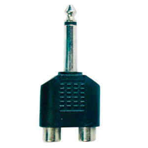 Adaptador RCA 2 Hembras a 1/4plg. Mono | P-247 – N.A.