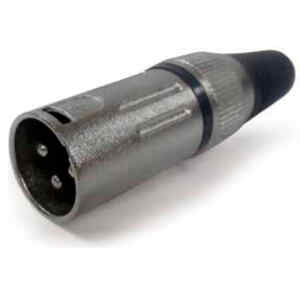 Conector XLR Macho Negro | MX-61BK – ZEBRA