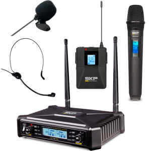 Microfono UHF 3en1/300 Canales Digital | UHF-700PRO – SKP