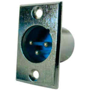 Receptor para Plug Microfono 3 Pines, Macho | M-70