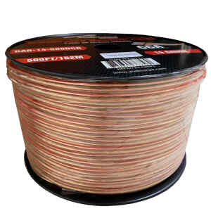 Cable para Bocina, Transparente CAL.16, 1000plg. | CAB-16-1000DCR – AUDIOPIPE
