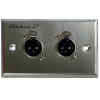 Placa de Pared Metalica Hembra | WP-XLR-F2 – Studio Z