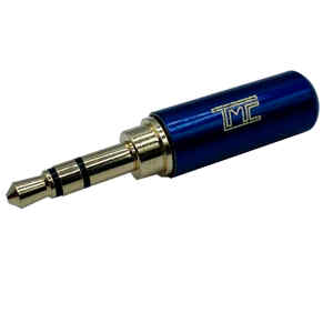 Plug Macho 3.5mm Estereo Metal Azul Gold | TMC-PL-235 – TMC