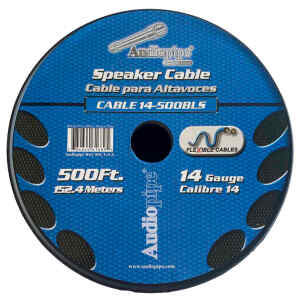 Cable para Bocina, Azul/Negro Flexible | GA-14-500BLS – AUDIOPIPE