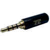 Plug Macho 3.5mm 3 Vias Metal Negro Gold | TMC-PL-240 – TMC