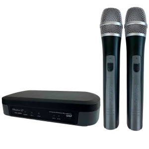 Microfono Doble UHF 2 Canales | GW-2002 – STUDIO Z