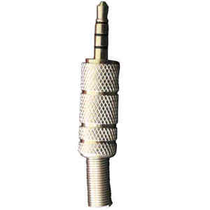 Plug Metalico 3.5 Mono Gold | P-107VTN – N.A.