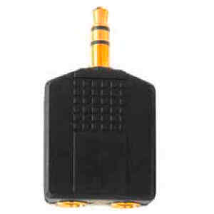 Adaptador 3.5 Macho Estereo a 2 de 1/4plg. Hembra | M-08-1034