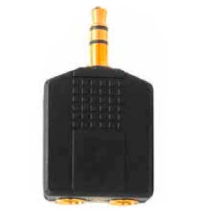 Adaptador 3.5 Macho Estereo a 2 de 1/4plg. Hembra | M-08-1034
