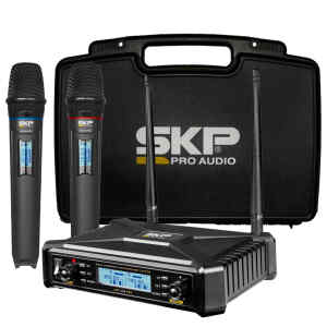 Microfono UHF Doble 300 Canales/Digital | UHF-600PRO – SKP