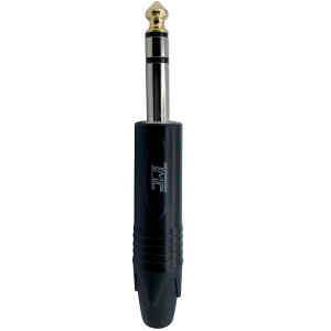 Plug 1/4 Macho Balanceado, Metalico Negro Gold | TMC-PL-832 – TMC