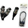 Cable en Y XLR Macho a 2 XLR Hembra 3plg. | ZP-YXLRMXLRFD-3 – ZEBRA