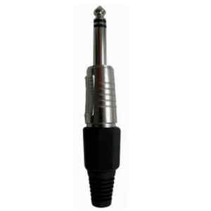 Plug 1/4plg. Estereo Negro Gold | P-181BK – N.A.