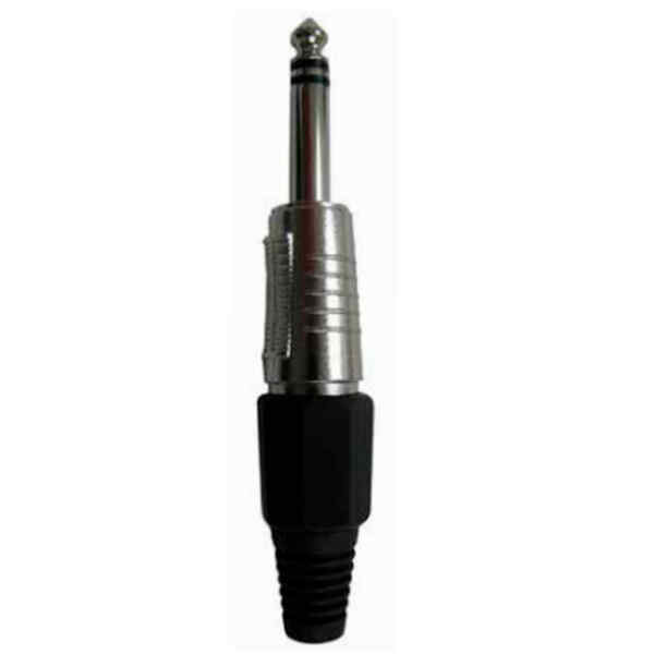 Plug 1/4plg. Estereo Negro Gold | P-181BK – N.A.