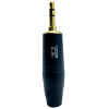 Plug 3.5mm Macho St. Metalico Negro Gold | TMC-PL-232BK – TMC