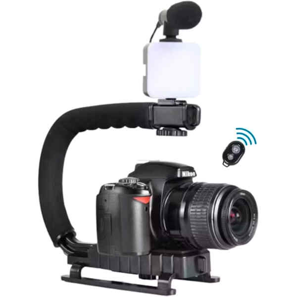 Soporte Estabilizador para Camara/Celular, con Luz led | AY-49U