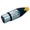 Conector XLR Hembra Metalico cola Amarilla | TMC-JA-145NEU – TMC