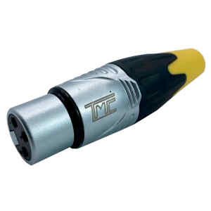 Conector XLR Hembra Metalico cola Amarilla | TMC-JA-145NEU – TMC