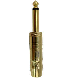 Plug 1/4 Macho Mono, Cuerpo Dorado, Gold | TMC-PL-890XTG – TMC