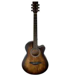 Guitarra Acustica Cafe Sombreado con Funda | GV-AF-H00L-40BR – VALENCIANA