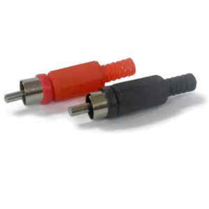 Plug RCA Macho par Rojo y Negro | N.A.