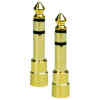 Adaptador Metalico 3.5 a 1/4plg. Estereo Gold, par | P-311SG – N.A.