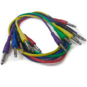 Cable para Guitarra 1/4plg. a 1/4plg. Mono 6 Colores 3plg. | FXC-61414-3 – ZEBRA
