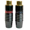 Plug RCA Hembra, Negro Niquelado Gold N/R | TMC-RCA-H200BK-PAR – TMC