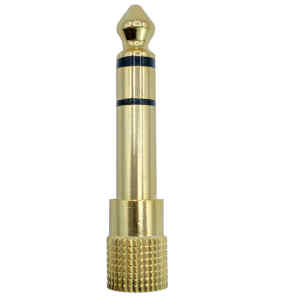Adaptador 3.5mm Hembra a 1/4 Macho Stereo Gold | TMC-AD-104PRO – TMC