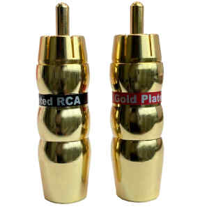 Plug RCA Macho, Cuerpo Dorado, Gold N/R | TMC-RCA-300XT-PAR – TMC