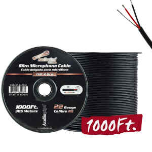 Cable para Senal Stereo Cal. 22 1000plg. 3mm Negro | AUDIOPIPE